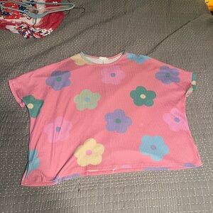 Floral Pink Women's Tunic Top